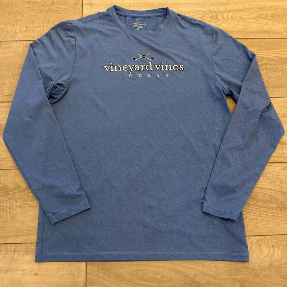 Vineyard Vines Hockey Mens XL Blue Long Sleeve